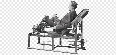 Knee Massage Victorian Chair, strange victorian exercise machines, png ...