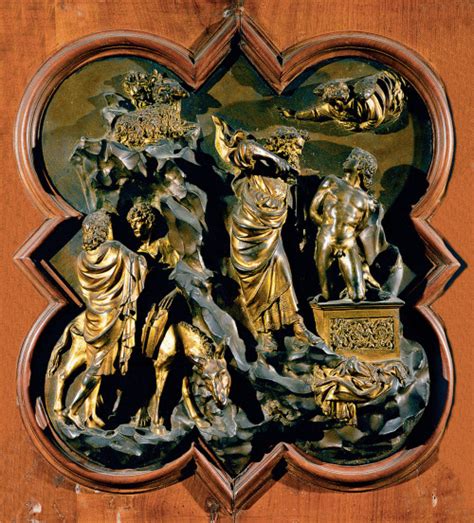 DRAW PAINT PRINT • Lorenzo Ghiberti, Sacrifice of Isaac, 1401 Filippo...