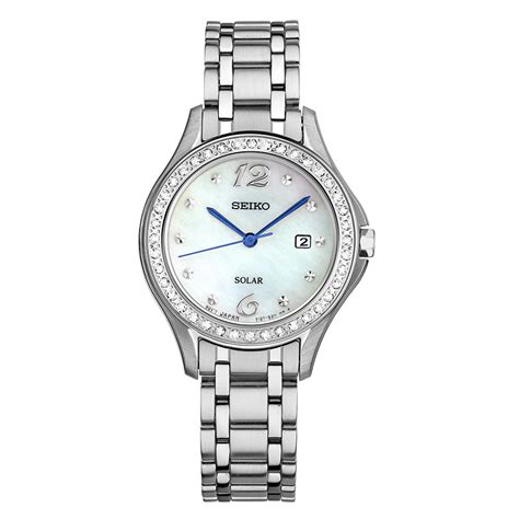 Seiko Women’s Diamond Bezel Solar Powered Watch | Browne's Jewelers