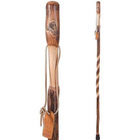 Brazos Walking Sticks 55 in. Twisted Hickory Walking Stick 602-3000 ...