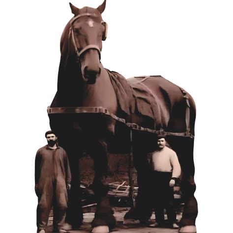 Sampson Shire Breed Largest Strongest Horse 1859 Cardboard Cutout