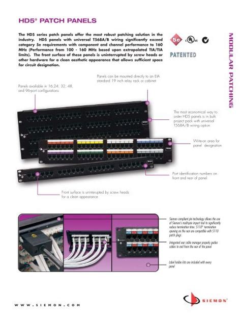 HD5® PATCH PANELS - Siemon