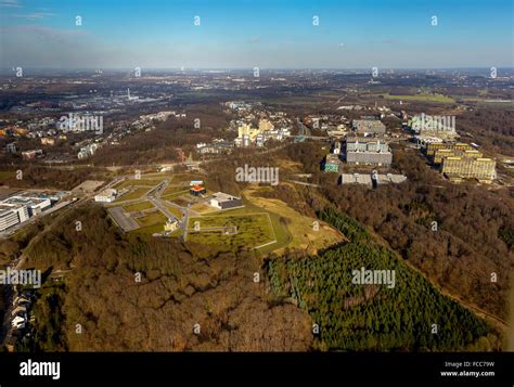 Aerial view, Biomedical Park, Health Campus Bochum, near Ruhr ...