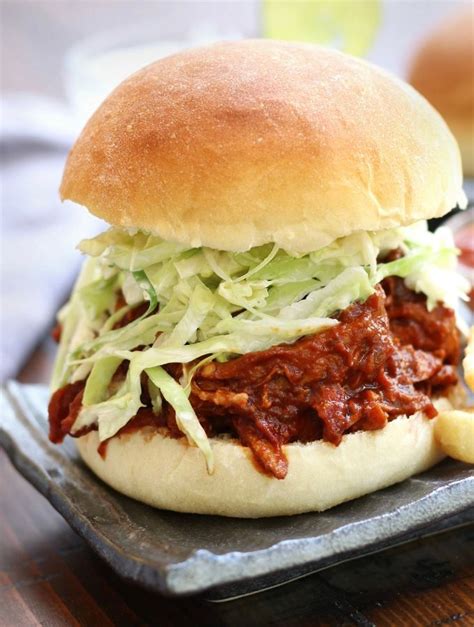 Easy BBQ Chicken Sandwich Recipe Made in the Slow Cooker