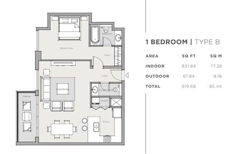 Park One Apartments - Floor Plan