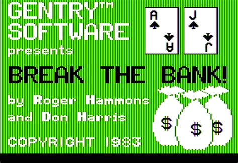 Download Break the Bank! (Apple II) - My Abandonware