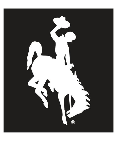 D006 Wyoming Bucking Horse Decal 4" - Wyoming Pride