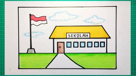 Download 79 Gambar Sekolah Yang Mudah Terbaik Gambar - Riset