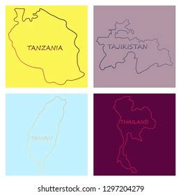 World Mapcountries Color On White Background Stock Vector (Royalty Free) 1297204279 | Shutterstock