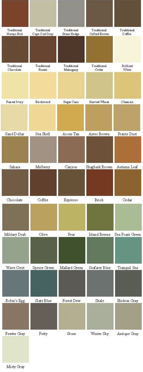 behr deck over colors chart - Yu Conti