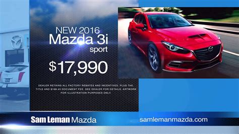 Sam Leman Mazda – “Year End Clearance" (12/2015) - YouTube