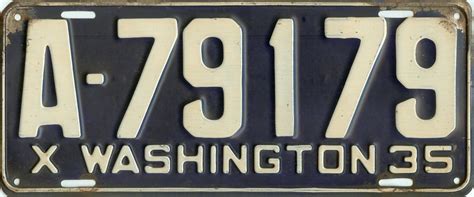 Washington State License Plate Guide – Danny's License Plates