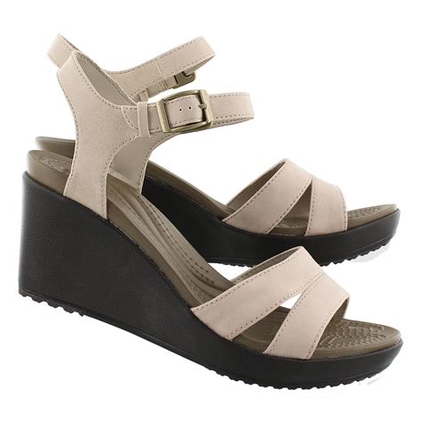 Crocs Women's Leigh II Ankle Strap Wedge Sandal | eBay