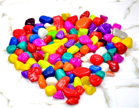 Craftfry Multi-Colored Pebbles/gravels/Stone, 475g Multicolour Glass ...