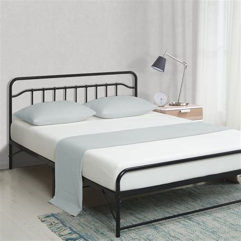 Best Price Mattress 12 Inch All-in-One Easy Setup Metal Platform Bed w ...