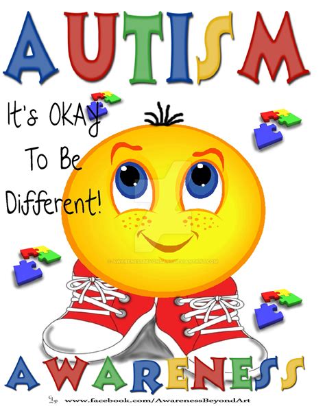 Autism Awareness It's okay to be different by AwarenessBeyondArt on ...