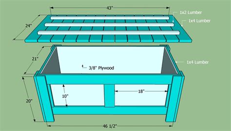 Outdoor Bench Seat With Storage Plans PDF Woodworking