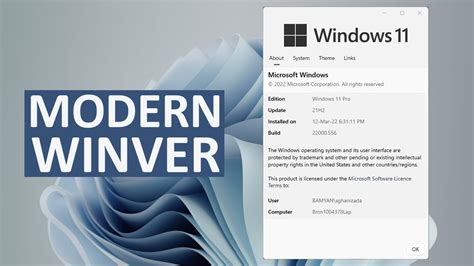 How to install MODERN WINVER in Windows 11? - YouTube