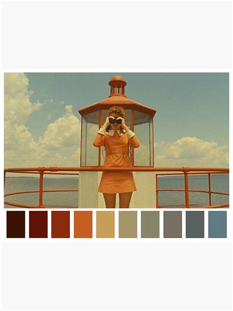 "Moonrise Kingdom Color Palette" Poster for Sale by llamaadraws | Redbubble