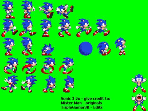 Sonic 3 2xSonic 3 sprites (2x Bigger) by triplesonicX on DeviantArt