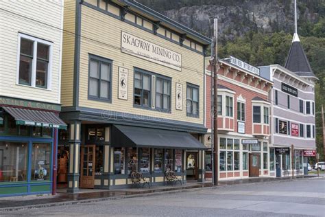 Old Historic House of the Gold Rush in Skagway, Alaska. Editorial ...