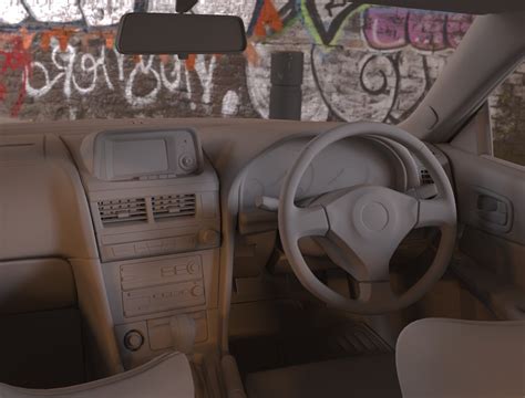 hussain amin - nissan skyline r34 interior wip