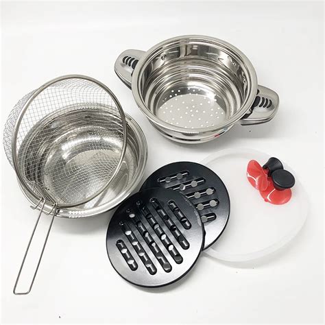 25 Piece Stainless Steel Set Pot Kitchen Cookware Set Stainless Steel ...