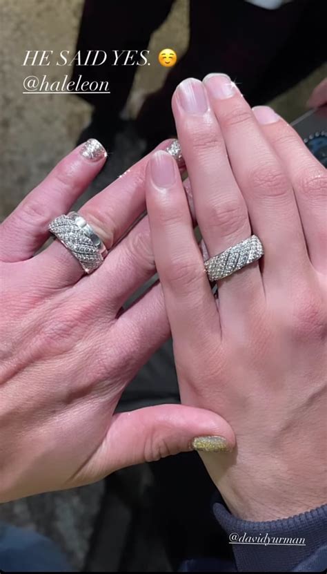 See Frankie Grande and Hale Leon's Matching Engagement Rings | POPSUGAR Fashion