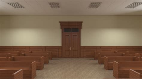 Courtroom Interior 3D model 3D model | CGTrader