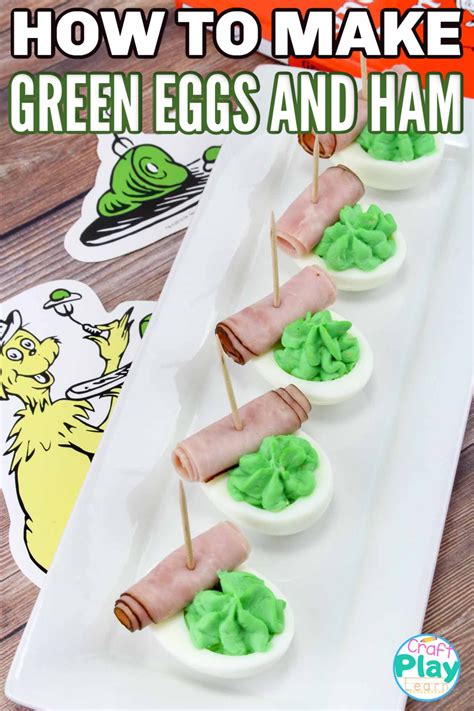 How To Make Green Eggs And Ham Party Food | Recipe | Green eggs and ham, Ham recipes, Dr seuss ...