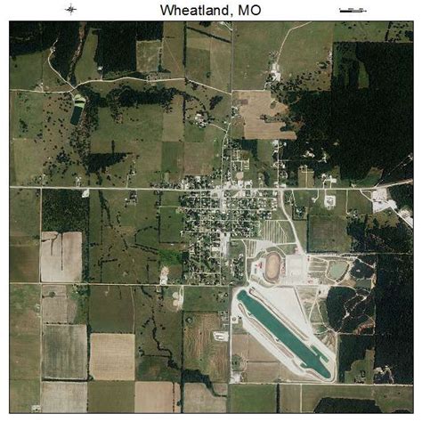 Aerial Photography Map of Wheatland, MO Missouri