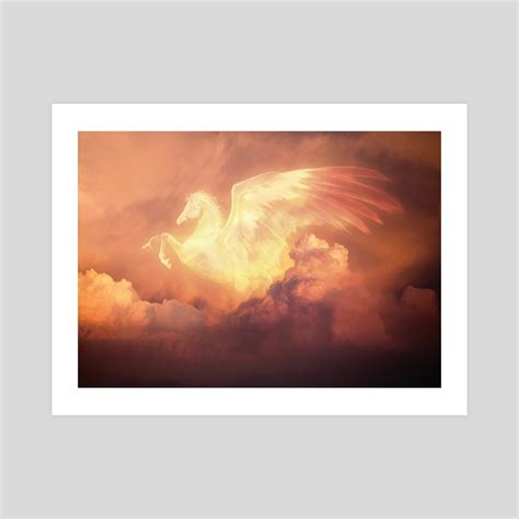 Winged Horse, an art print by mtforlife - INPRNT