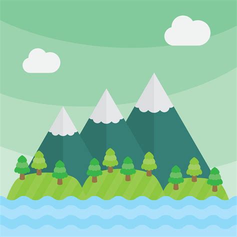 Mountain Vector Landscape - Download Free Vector Art, Stock Graphics & Images