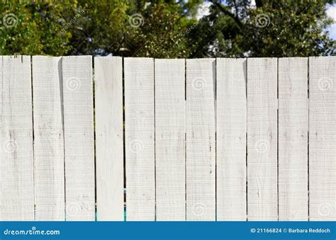 Vintage Whitewashed Board Fence Stock Photo - Image: 21166824