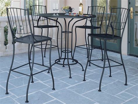 Woodard Aurora Wrought Iron Bar Stool | 5L0081