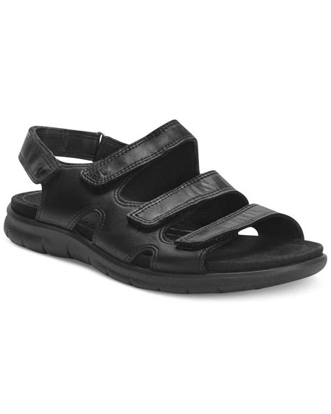 Ecco Women's Babett Three Strap Sandals in Black | Lyst