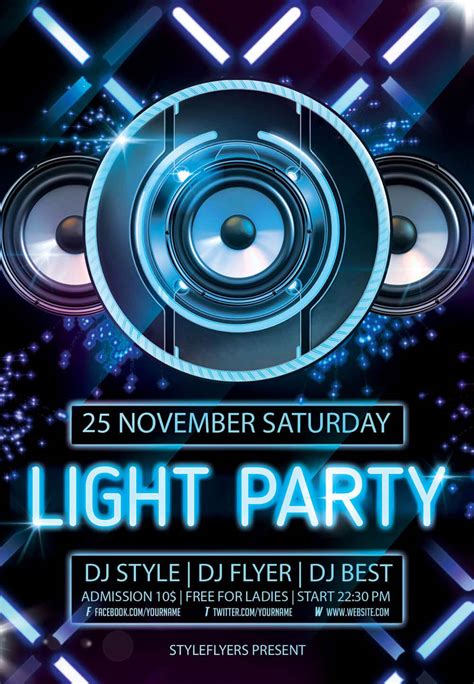 New Party Season Free PSD Flyer Templates - GraphicsFuel