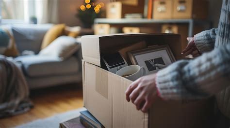 Premium Photo | Unpacking essentials in cozy living room setting