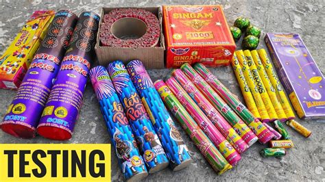 Testing Different types of Diwali firecrackers 2019||CY - YouTube