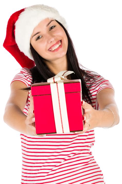 Giving A Christmas Gift Free Stock Photo - Public Domain Pictures