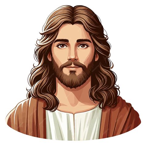 Premium Vector | Jesus christ clip art cartoon character flat vector illustration