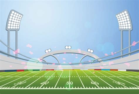 Cartoon Football Field