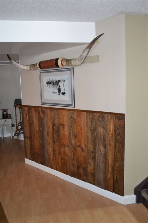 Barn Board Wainscoting | Diy wainscoting, Rustic furniture design, Wood wainscoting