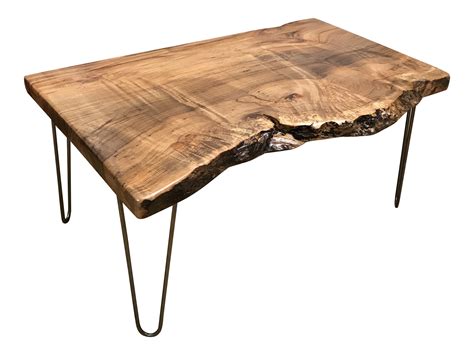 Organic Modern Live Edge Spalted Maple Coffee Table on Chairish.com ...