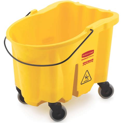 Rubbermaid Commercial WaveBrake Mop Bucket, 26 Quart, Yellow - Walmart.com