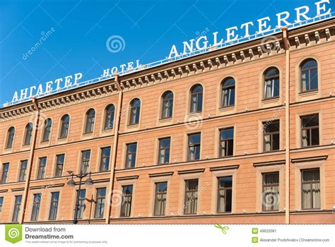 The Angleterre Hotel, Saint Petersburg Editorial Photo - Image of ...