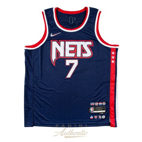 KEVIN DURANT AUTOGRAPHED NBA 75TH ANNIVERSARY BROOKLYN NETS CITY EDITION SWINGMAN JERSEY ~OPEN ...