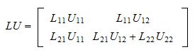 LU decomposition