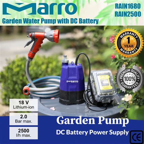 Cool Tech Pumps - DC Battery Water Pump Clean Electric Garden Farm Rain ...