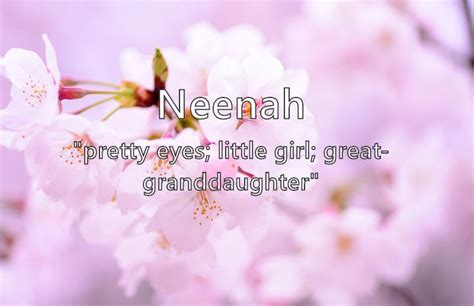 Neenah - What does the girl name Neenah mean? (Name Image)